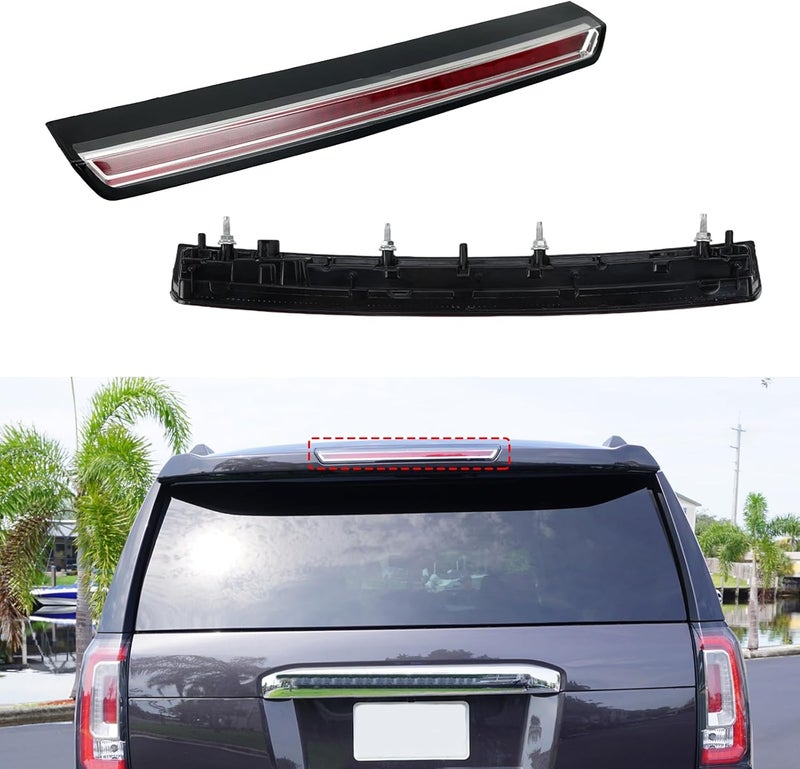 Abodvu Compatible with GMC Yukon/Yukon XL/Cadillac Escalade/Escalade ESV Third Brake Light 2015-2020,Yukon High Mount Rear Tail Center Stop Light,3rd Brake Lamp Assembly Replacement for 22783103,22803028,1PC - Image 1